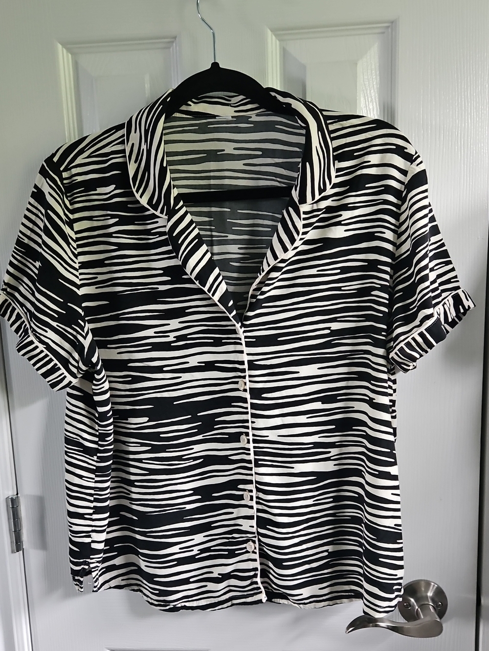 100% Rayon Joe Fresh Pajamas Set See Measurements For Size Color Black And White